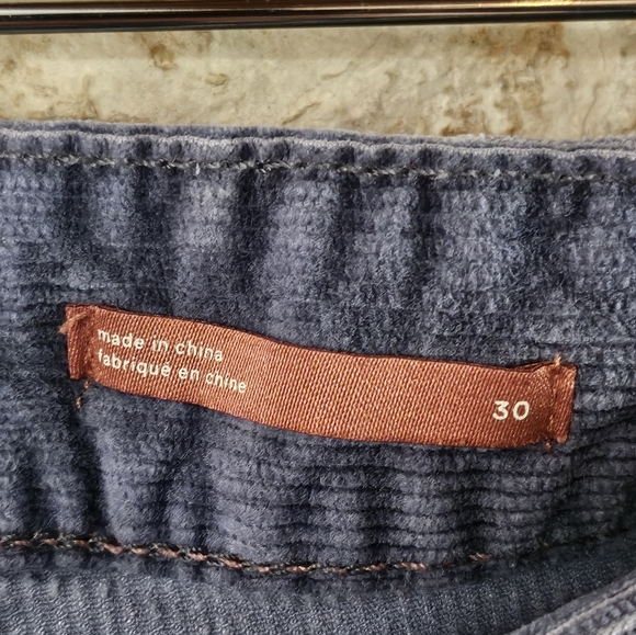 Anthropologie Pilcro Blue Corduroy Pants Size 30 - Picture 8 of 8